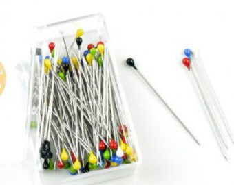 Dressmaker Pins, Stainless Steel Pins, 50PCS Box, 28mm