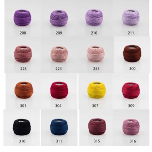 Dmc Pearl Cotton Balls Size 8, Perle Cotton Balls, Cross Stitch Thread Needlework , Embroidery Thread / Catalog 2