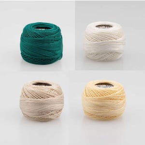 Dmc Pearl Cotton Ball maat 8, perle kruissteek handwerken, borduurgarencatalogus 5