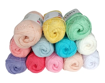 HelloDK Cotton Yarn, Oeko-tex Certified Amigurumi Yarn No1