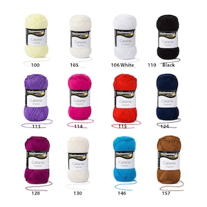 Schachenmayr Catania Cotton Yarn Colors, Bikini Yarn, Cotton Baby Yarn, Amigurumi yarn, Catania Summer Yarn, Cotton Baby Yarn 50gr. Catalog1