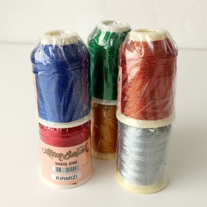 Turkish Oya Thread/ AltınBaşak / Shiny  Lace Yarn .#  number 50 / Metalic Embroidery Thread.