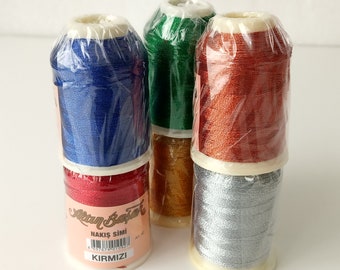 Turkish Oya Thread/ AltınBaşak / Shiny  Lace Yarn .#  number 50 / Metalic Embroidery Thread.