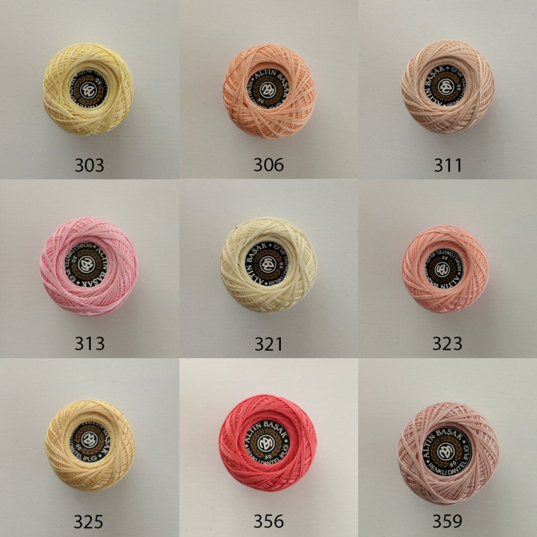 Altınbaşak Crochet Thread Size 50 100 Cotton. Etsy