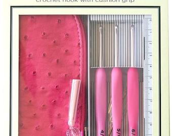 Tulp Etimo Rose-haaknaaldenset, ergonomische kussengreep