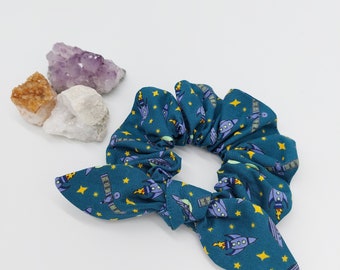 UFO rockets scrunchie