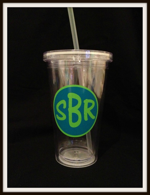Items similar to Personalized Cup with Lid and Straw on Etsy