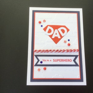 Fabriquée à la main... Carte... Convient pour... Anniversaire de papa... Fête des pères de papa...