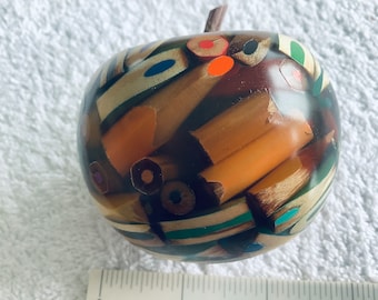 Absolutely Fabulous...... Hand Turned... ..Coloured....Wooden Pencils....Cast in Resin ...Apple....