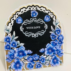 Luxus….With Love…besondere Karte…handgefertigte Karte in Box…Mum…..Schwester…Tochter…Partner….Freund….Tante…