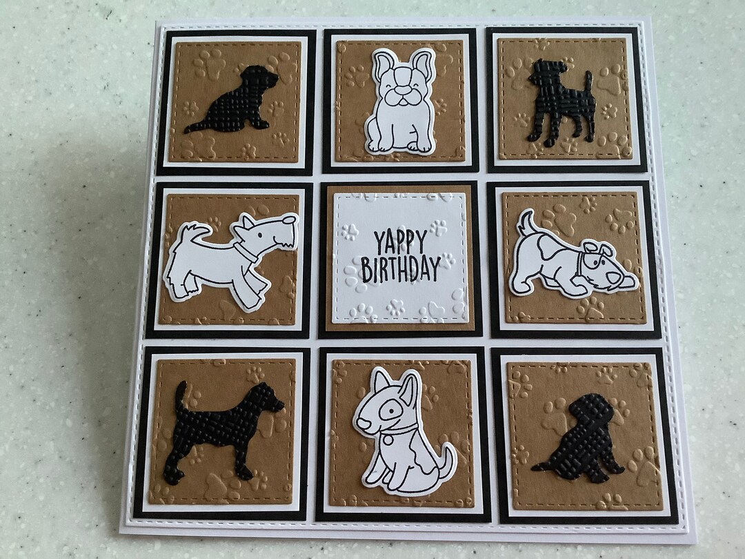 Handmade Dog Breed Birthday Card: Embossed 7x7 Unisex Card - Etsy