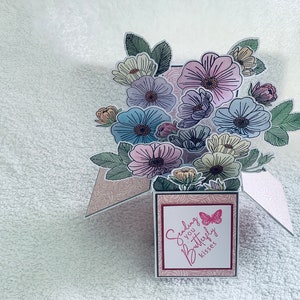 Lusso….Pop Up….Buon Compleanno.…Cartolina speciale con tante dimensioni….Cartolina fatta a mano in scatola…Mamma…..Sorella….Figlia…Partner….Amica….Zia….