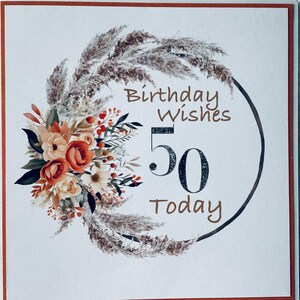 Buon 50° compleanno...Matrimonio, Anniversario, Compleanno, Penso a te...Mamma, Sorella, Figlia, Partner, Amica, Zia, Papà, Fratello, Figlio.