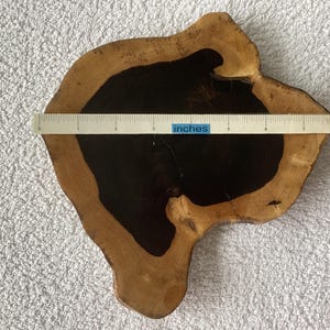 Very Rare…African Blackwood….Hand Turned…Platter…..Absolutely Fabulous....Very Very Rare...Hand Turned.........Natural Edge....