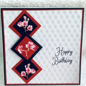 Alles Gute zum Geburtstag Karte……Handgemachte Karte mit vielen Dimensionen……..Mama…..Schwester…Tochter…Papa…Partner….Freund….Tante….Freund……