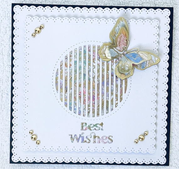 Luxury…Best Wishes Card….Special Card with lots of Dimention..Hand Made Card in Box...Mum…Sister..Daughter..Partner..Friend…Aunty