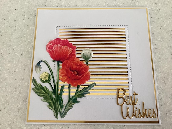 Luxury….Best Wishes Card….Special Card with lots of Dimention...Hand Made Card….Mum…..Sister….Daughter…Partner….Friend….Aunty….