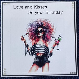 Liebe und Küsse…jede Anlass-Karte…… ….Handgemachte Karte ......…….Geburtstag…… ..