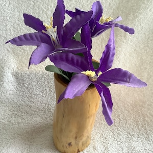 Hand Turned Wooden Vase  for Dried Grasses or Artist Brushes……Not Waterproof Interior…….Turned  from English Yew Wood.....