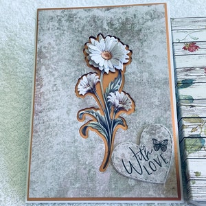 Luxus….With Love…besondere Karte…handgefertigte Karte in Box…Mama…..Schwester…Tochter…Partner….Freund….Tante…