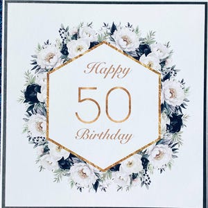 Buon 50° compleanno... Biglietto d'auguri... Matrimonio... Anniversario... Compleanno... Penso a te... Mamma... Sorella... Figlia... Partner... Amica... Zia... Papà... Fratello... Figlio.