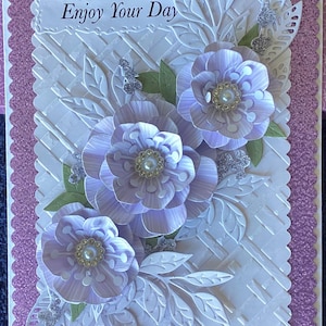 Luxus…Enjoy Your Day…besondere Karte…handgefertigte Karte in Box…Mama…..Schwester…Tochter…Partner….Freundin….Tante…