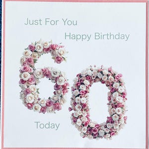 Buon 60° compleanno... Biglietto d'auguri... Matrimonio... Anniversario... Compleanno... Penso a te... Mamma... Sorella... Figlia... Partner... Amica... Zia... Papà... Fratello... Figlio.