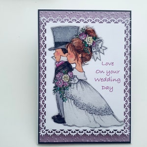 Handgemachte Karte…..Liebe am Hochzeitstag…......Unisex Karte…..Mama…Papa…..Partner……Ehemann…..Gama…..Schwester….Freund…..Tochter …..