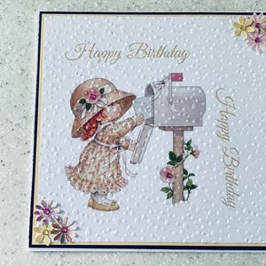 Carte de joyeux anniversaire… Petite fille….Carte faite main……….Anniversaire……..