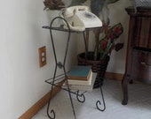Vintage telephone plant stand