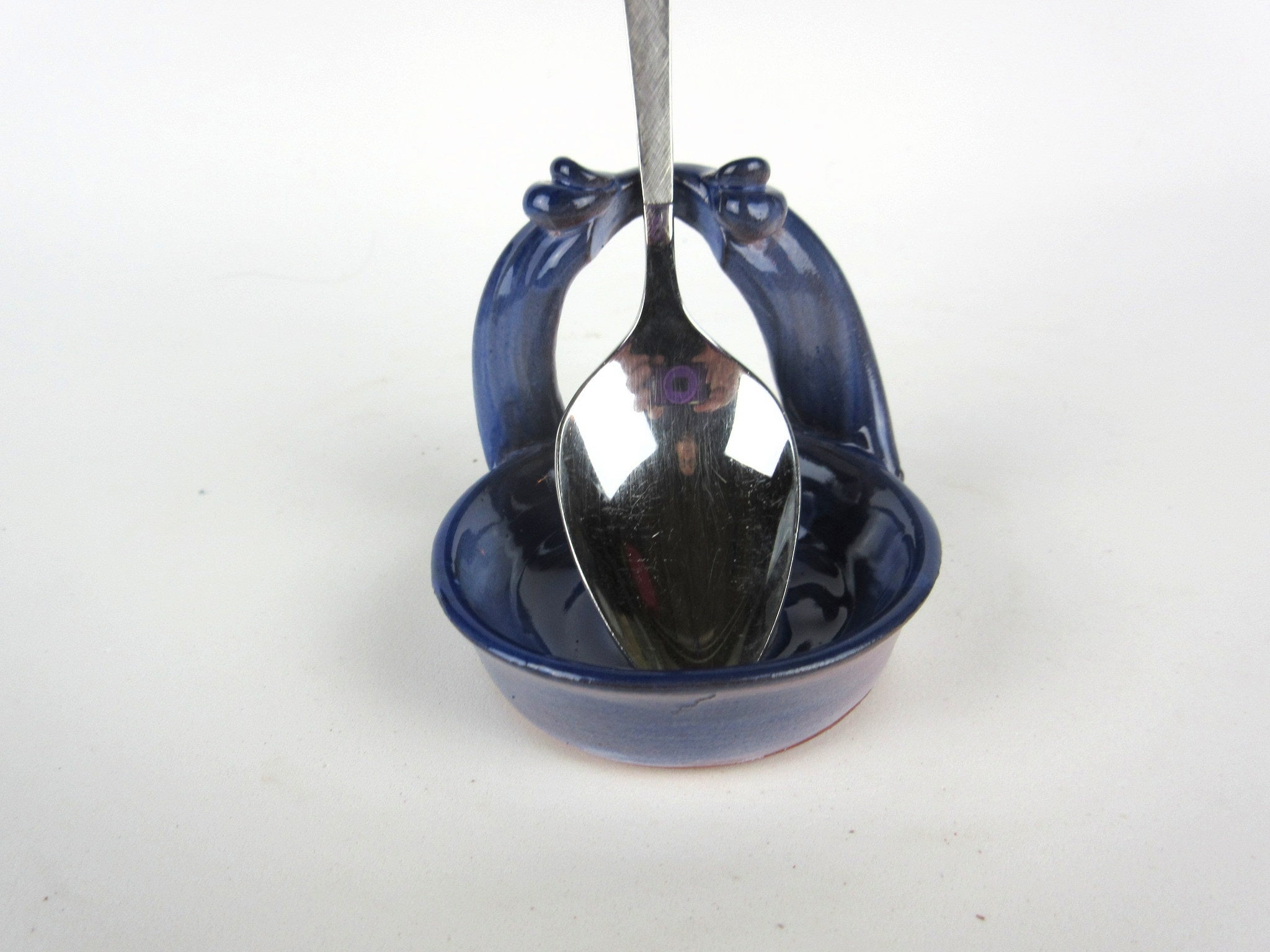 Ceramic Upright Spoon Rest Handmade Pottery Standing Spoon Etsy