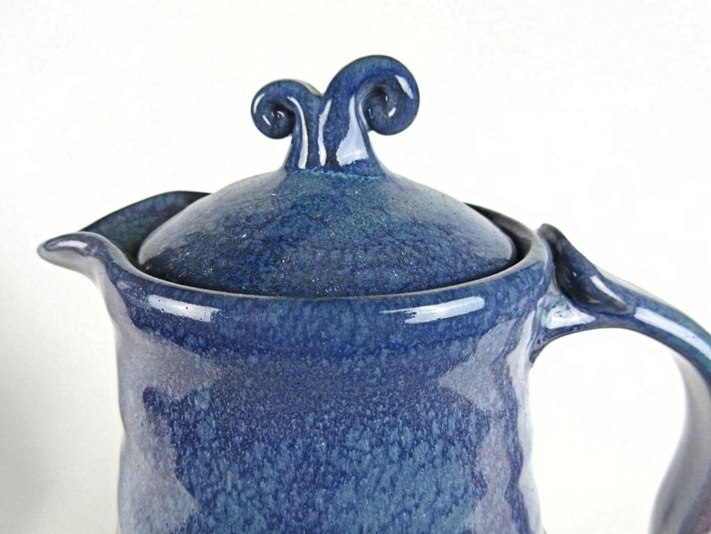 Large ceramic pitcher with lid pottery pitcher for iced tea Etsy