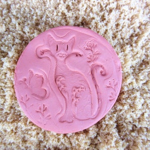 Cat Lover Brown Sugar Keeper, clay brown sugar softener disk soften rock hard brown sugar dried fruit saver foodie gift baker tool accessory