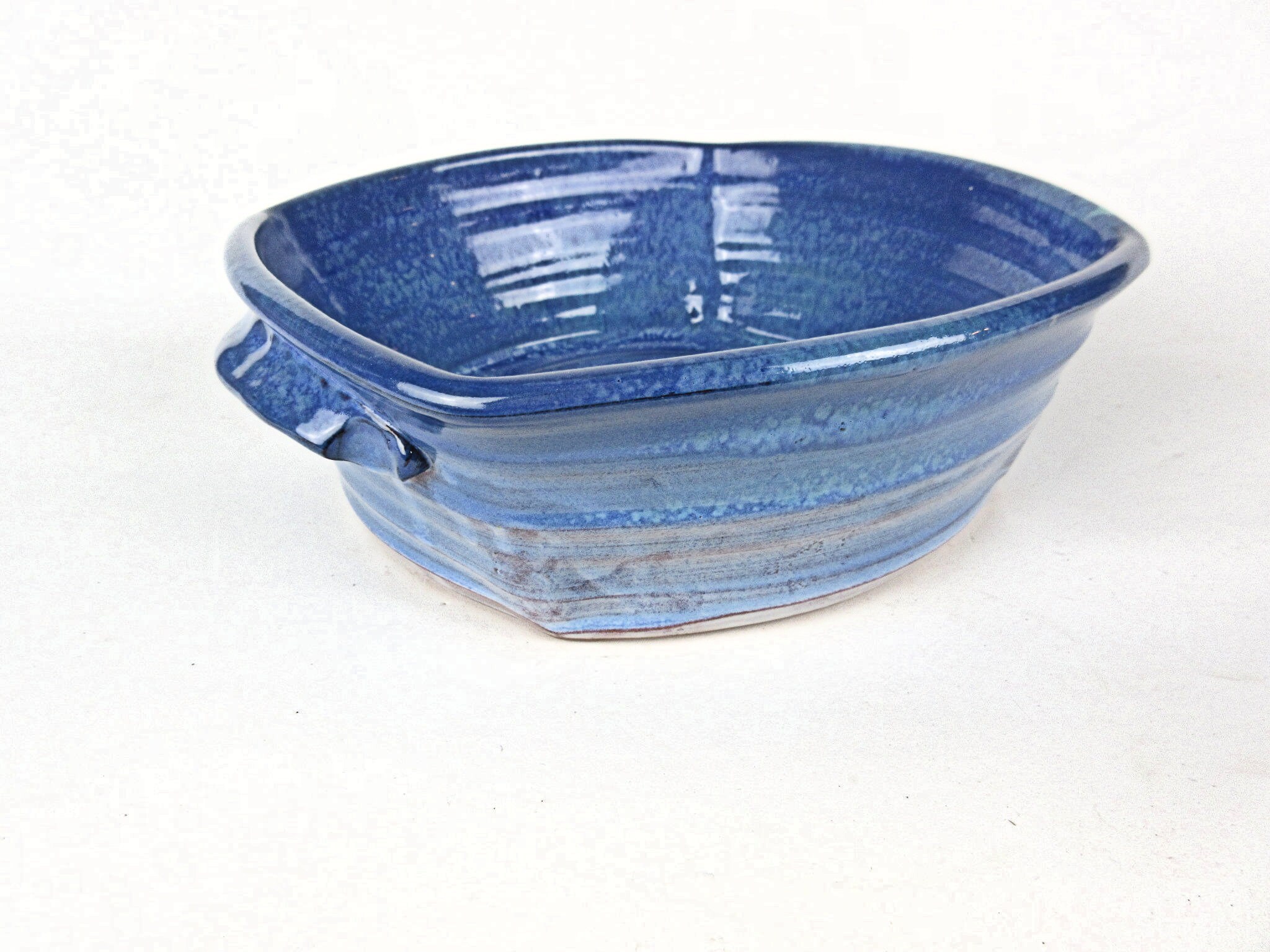 Pottery Casserole Dish Blue and Teal Baking Dish Ceramic Etsy UK