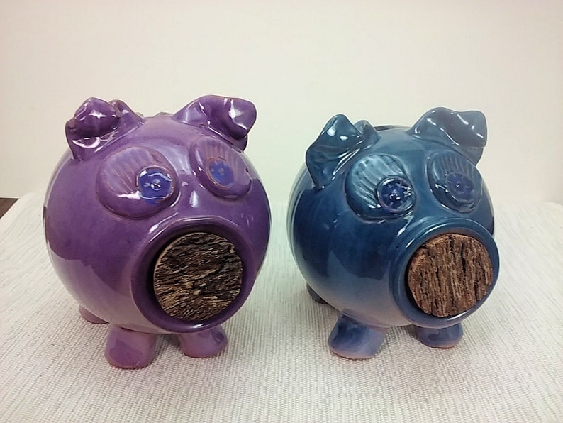 Large custom handmade kids piggy bank piggy bank for boys Etsy