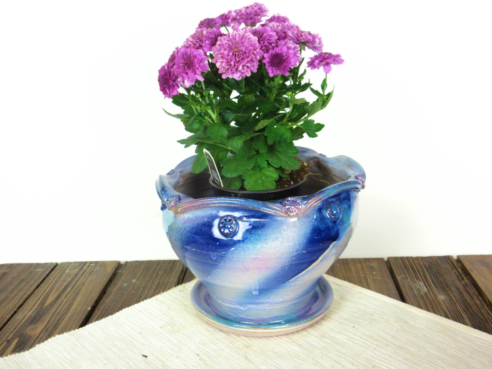 Blue Garden Pot For Your Indoor Ceramic Flower Pots 50