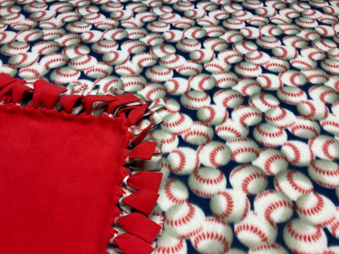 Baseball Fleece Blanketno Sew Fleece Blanketlarge Etsy