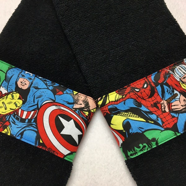 Superhero Hand Towel Set/bath towel/combo