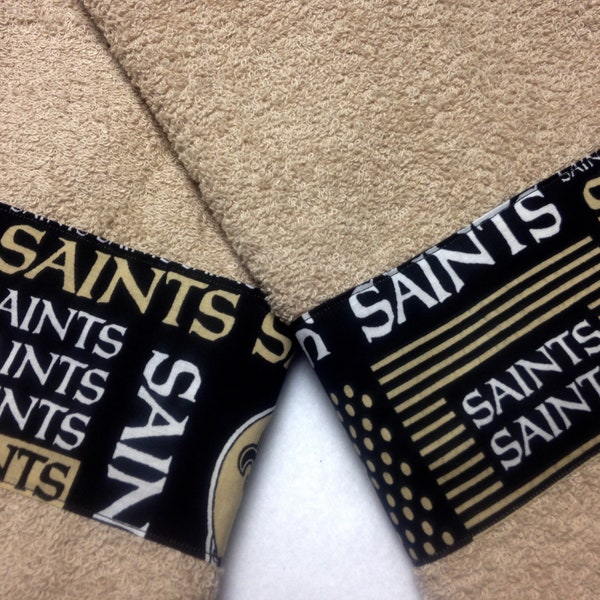 New Orleans Football Hand Towel Set/ New Orleans Bath Towel/ Combo