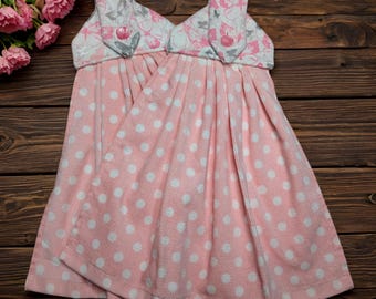 Butterfly Hanging Kitchen Towels: Polka Dot Set, Set of 2