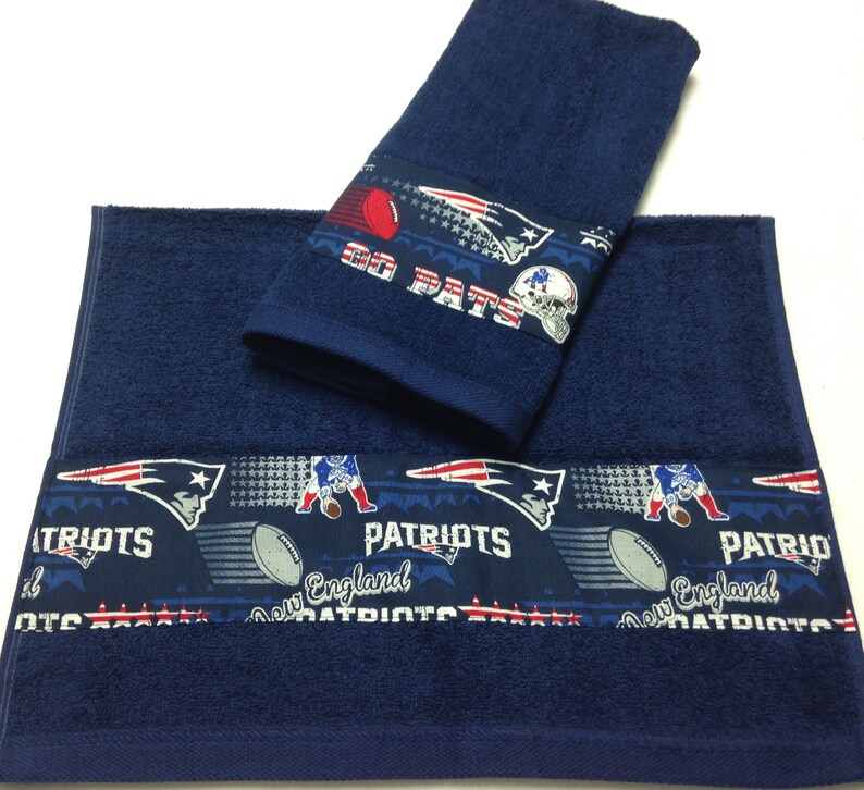 NFL New England Patriots Hand Towel Set Etsy