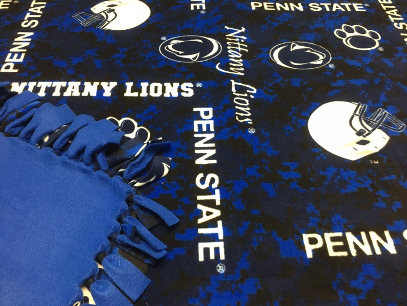 Penn State Fleece Blanket-No Sew Fleece Blanket-Large | Etsy