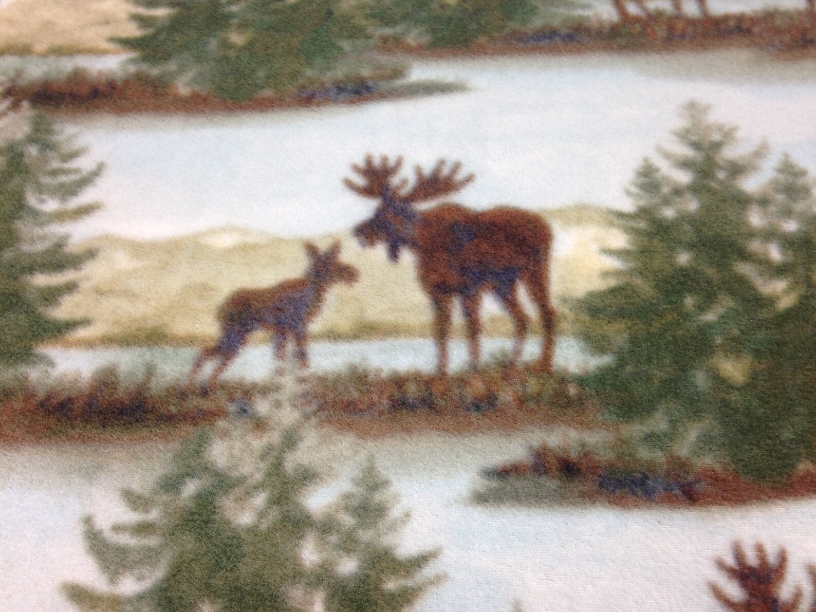 Moose Great Outdoors Fleece Blanketlarge Fleece Blanketno Etsy