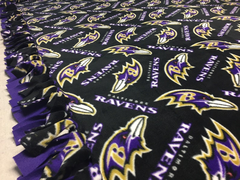 Baltimore Football Fleece Blanketno Sew Fleece Blanketlarge Etsy