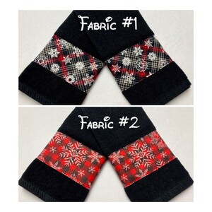 Winter Snowflakes Hand Towel Set/ Winter Snowflakes Bath Towel/ Towel Combo