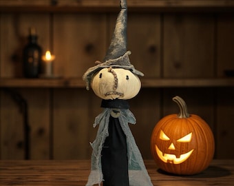 Primitive Witch Poke: Halloween Decor, Fall Decor, Witch on a Stick