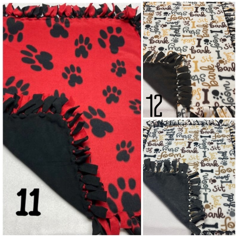 Pet Fleece Blanket: Dog & Cat Blankets, Kennel Blanket (33" x 27") 画像 7