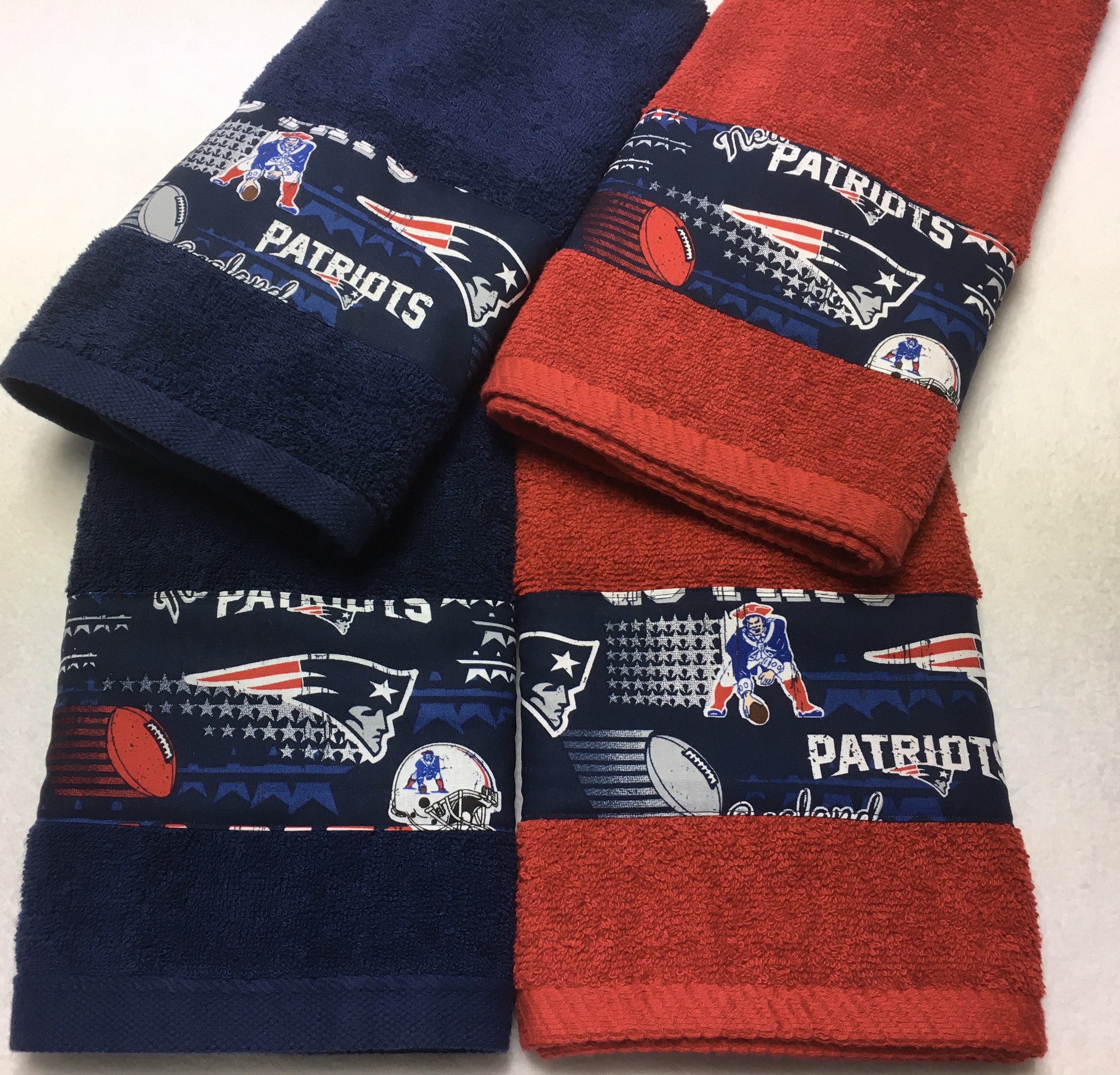 NFL New England Patriots Hand Towel Set Etsy