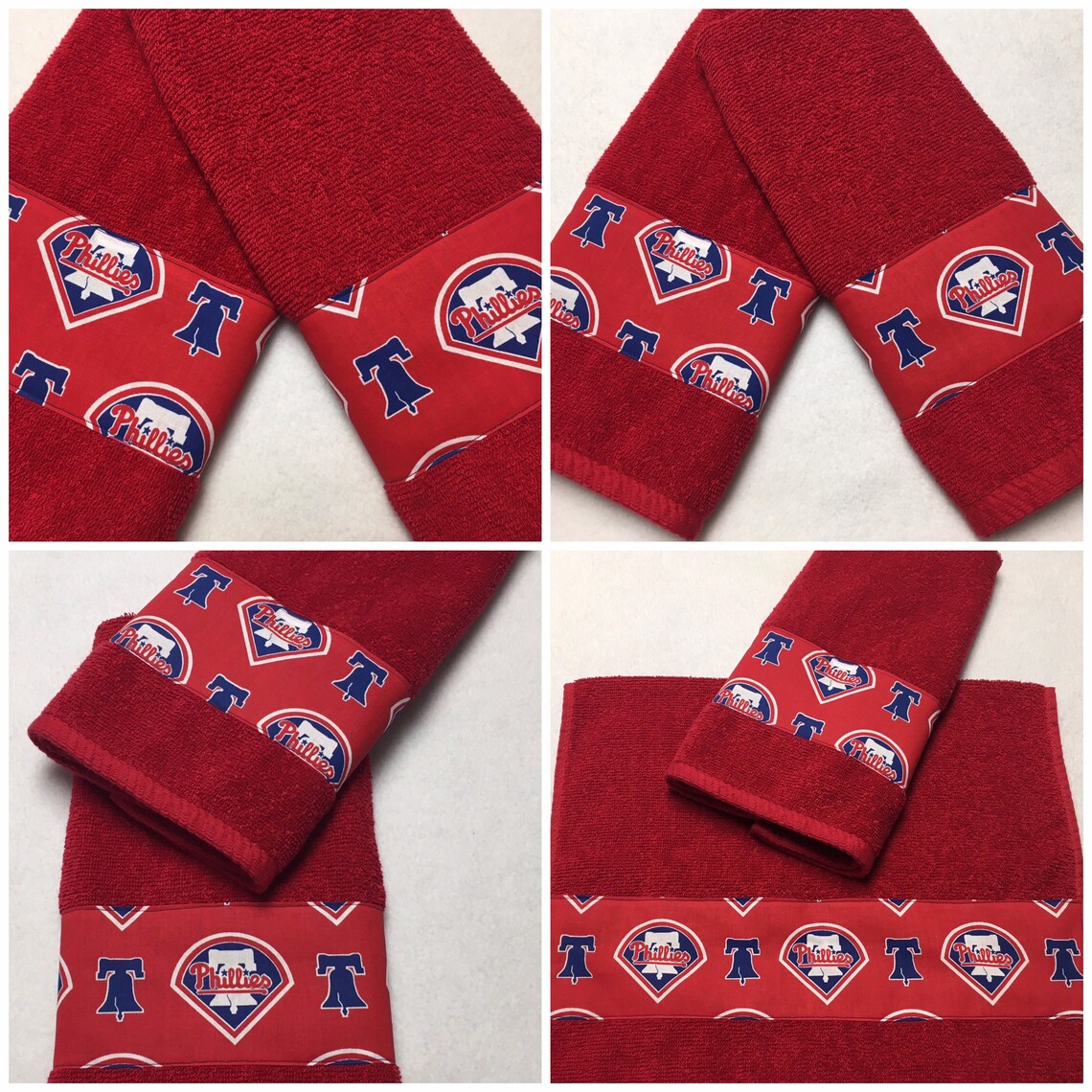 MLB Philadelphia Phillies Hand Towel Set Etsy