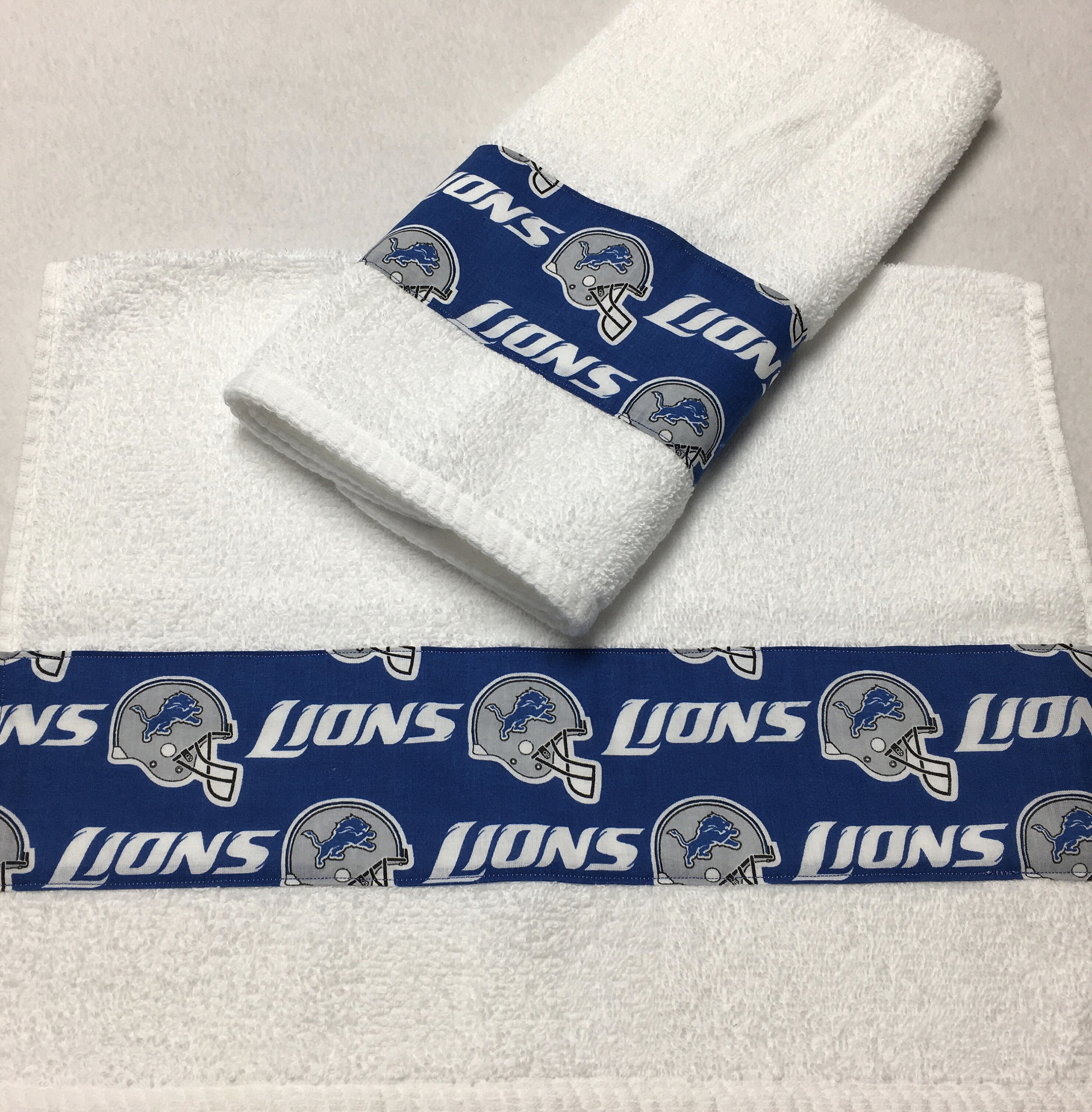 NFL Detroit Lions Hand Towel Set / Guest Towel Set Etsy